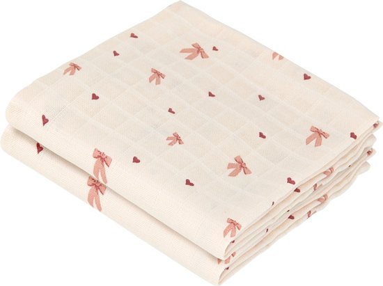 Cam Cam Copenhagen Bows Multi Doek - 2-pack - Muslin - GOTS van Merkloos