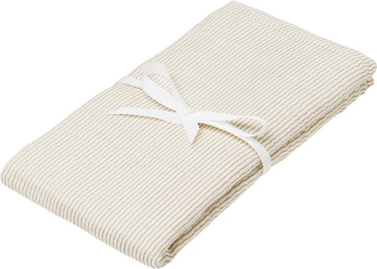 Cam Cam Copenhagen Classic Stripes Hydrofiel Luier - 120 x 120 cm - Camel van Cam Cam Copenhagen