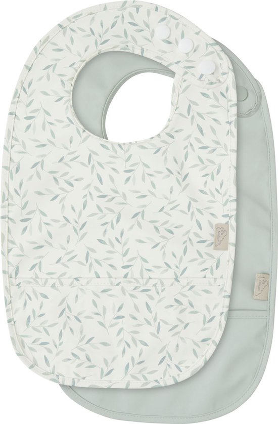 Cam Cam Copenhagen Green Leaves Slabbetje 2 Stuks van Cam Cam Copenhagen