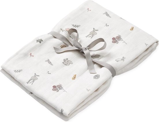 Cam Cam Copenhagen - Hydrofiele doek XL Met Print - Hydrofiele doeken - Fawn van Cam Cam Copenhagen