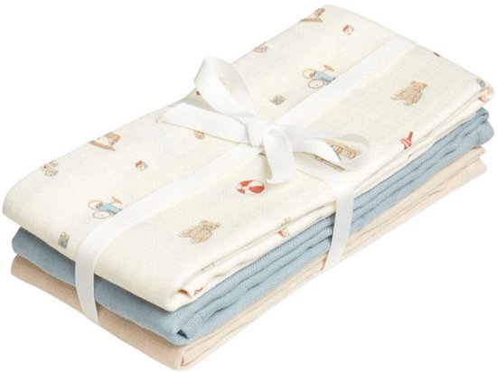 Cam Cam Copenhagen Hydrofiele Doeken - 3 Stuks - Vintage Toys - 70 x 70 cm