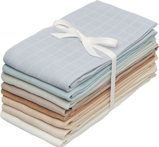 Cam Cam Copenhagen Multidoek - Hydrofiel - 8 Stuks - Ocean Mix van Cam Cam Copenhagen