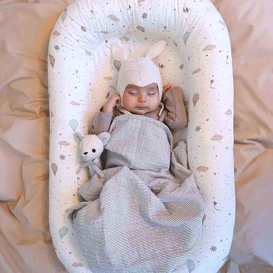 Cam Cam hydrofiele doeken set van twee 70x70 - classic stripes camel van Cam Cam