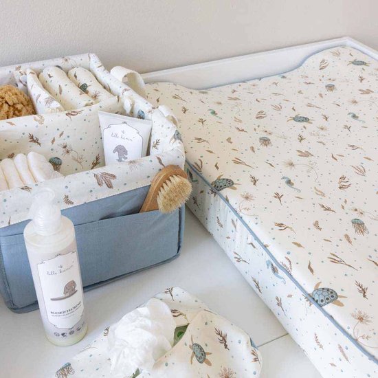 Cam Cam hydrofiele doeken set van twee 70x70 - florentine blue/blauw van Cam Cam