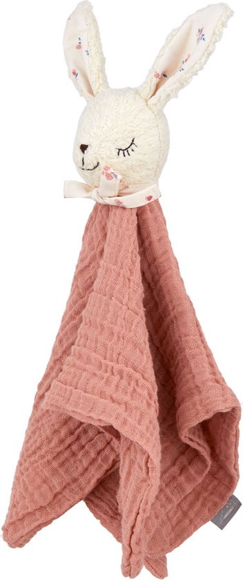 Cam Cam knuffeldoek konijn - sorbet / roze van Merkloos