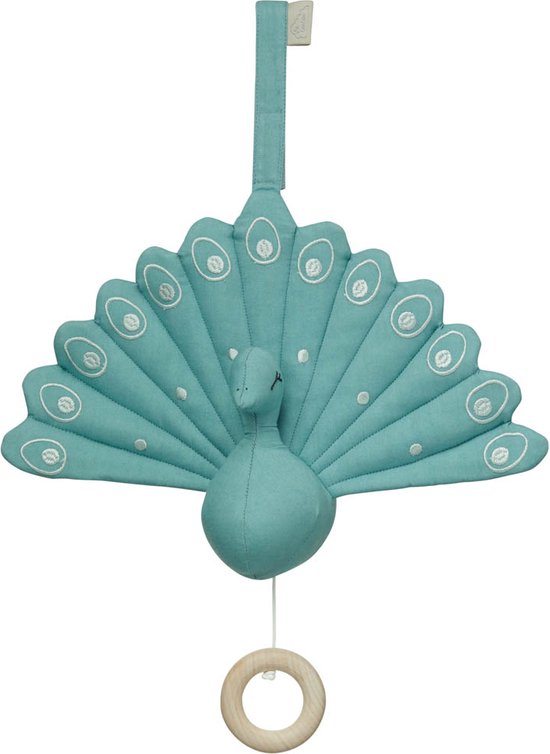 Cam cam muziekdoosje pauw Canal Green van Cam Cam