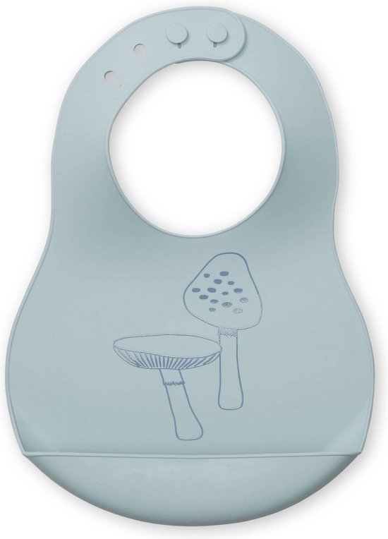 Cam Cam siliconen slabbetje paddestoel - petrol/groen van Cam Cam