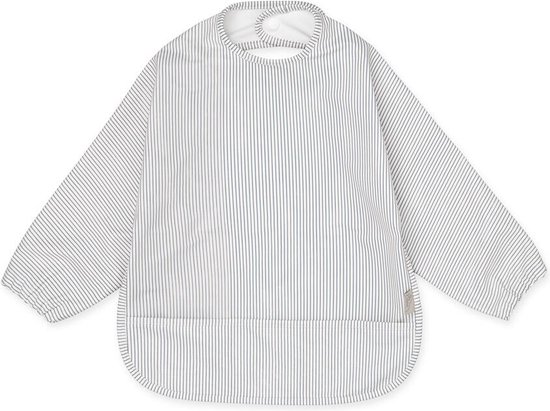 Cam Cam slabbetje met mouwen - classic stripes blue van Cam Cam