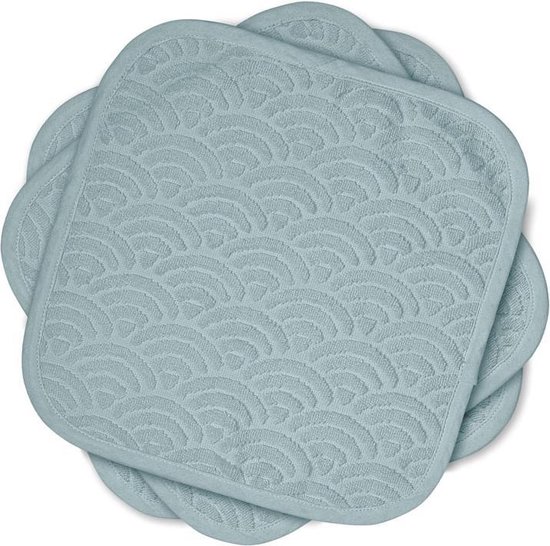 Cam Cam spuugdoekjes set van drie - petrol van Cam Cam