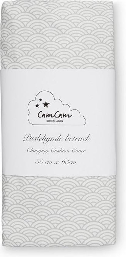 CamCam aankleedkussenhoes grey wave van Camcam