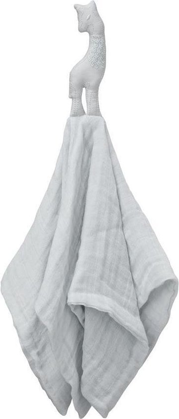 CamCam Copenhagen knuffeldoek giraffe licht grijs van Camcam