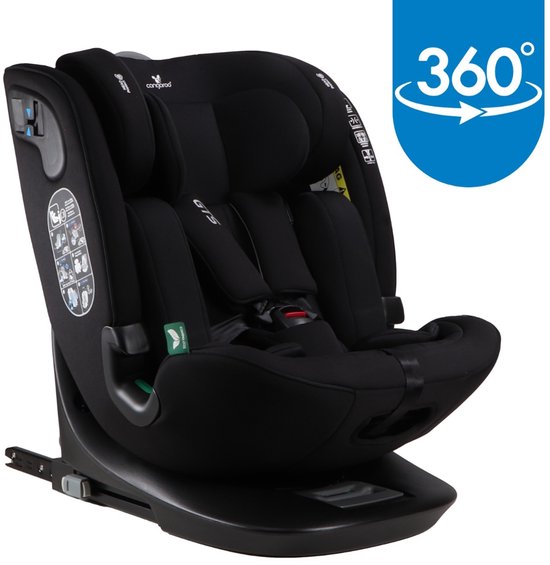 Cangaroo GTS Black Ink 40-150 cm 360° i-Size Autostoel P12 van Cangaroo