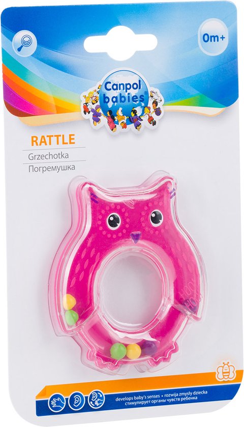 Canpol Babies OWL rammelaar - 0m+ Roze van Canpol Babies