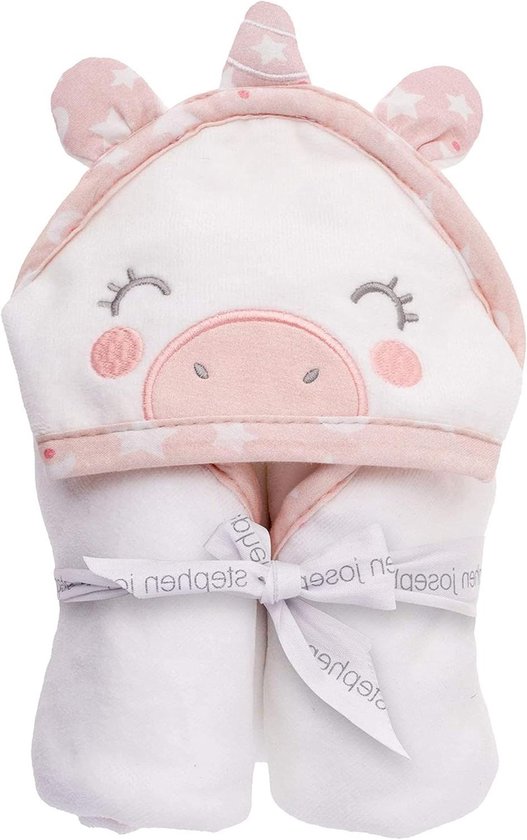 Capuchonhanddoek Baby - Badjas Baby - Baby Baden - Zachte Katoen - 74 x 74 cm - Eenhoorn van Merkloos
