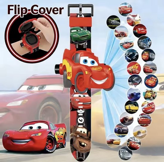 Cars Horloge - Cars horloge met projector - speelgoed horloge