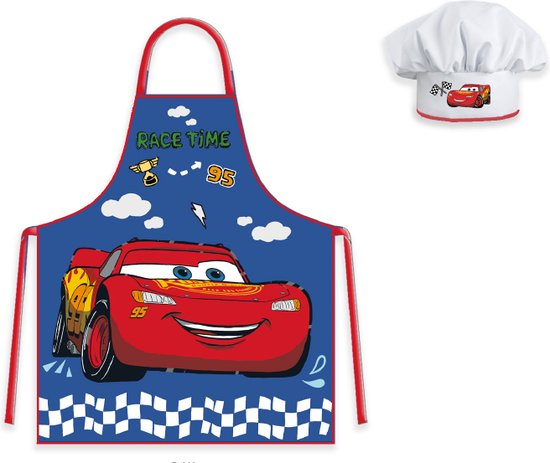 Cars Keukenschort voor Kinderen met Koksmuts van Cars