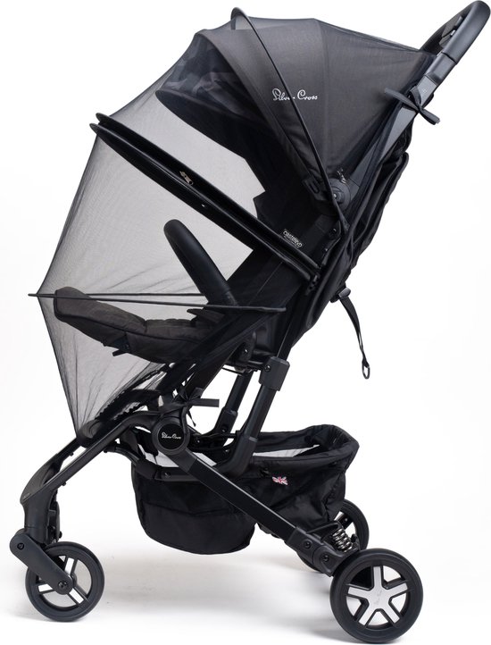 Casteleyn® - Muggennet voor de kinderwagen - Universeel - Ook voor babynest of campingbed - Buggyklamboe - Insectengaas - Klamboe - Muskietennet - Zwart van Casteleyn