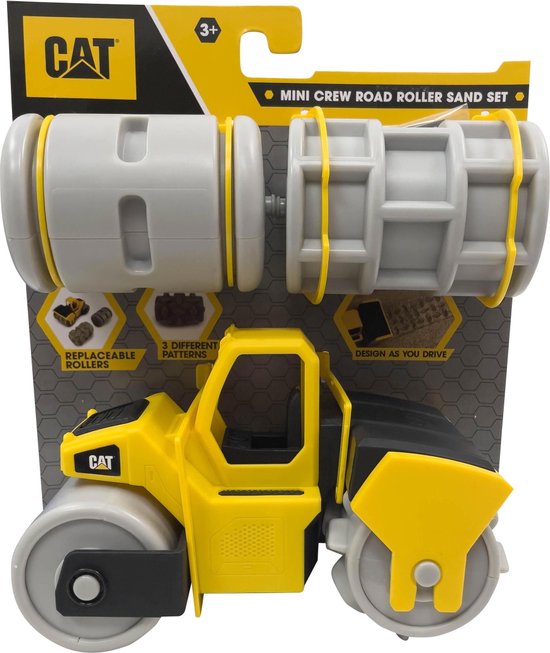 CAT Mini Crew Roller Sand Set | Caterpillar Werkmachine Speelset | Creatief Buitenspelen voor Kinderen vanaf 3 jaar van Cat