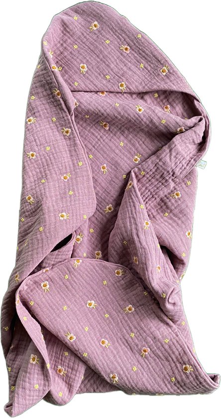 Cateu Norah Baby Omslagdoek Mini - Wikkeldeken - Badcape - Hydrofiele doek