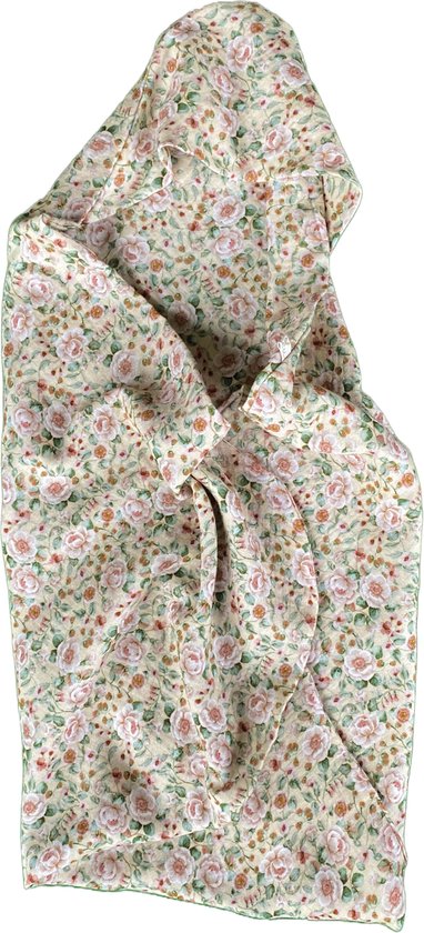 Cateu Rosie Baby Omslagdoek Beige Mini - Wikkeldeken - Badcape - Hydrofiele doek van CAT