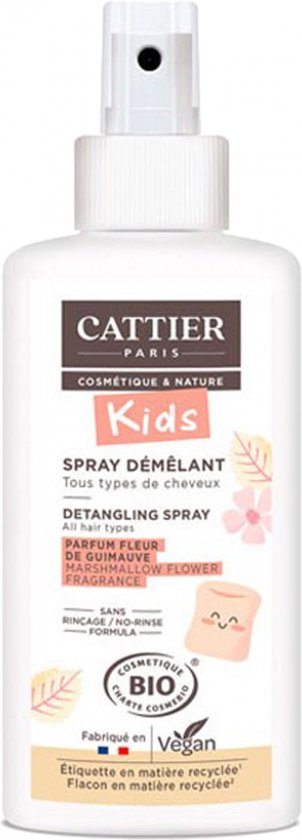 Cattier Kids Ontwarrende Spray Biologische Marshmallow Bloem Geur 200 ml van Merkloos
