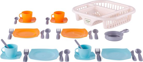 Cavallino Servies met Afwasrek Oranje, 30dlg. van Cavallino