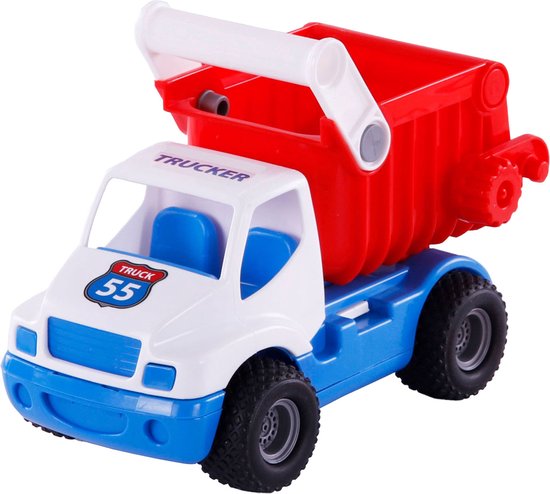 Cavallino Toys Cavallino Grip Kiepvrachtwagen met Rubberbanden, 26cm van Cavallino Toys