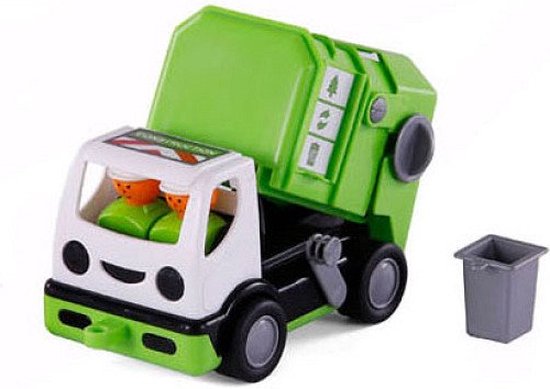 Cavallino Toys Cavallino Mijn Eerste Vuilniswagen Groen, 19cm van Cavallino Toys