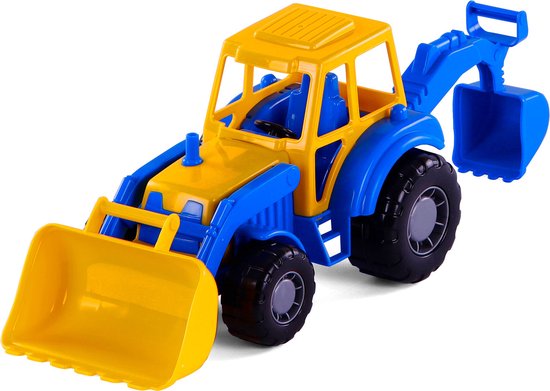 Cavallino Toys Cavallino Tractor met Voorlader Blauw van Cavallino Toys