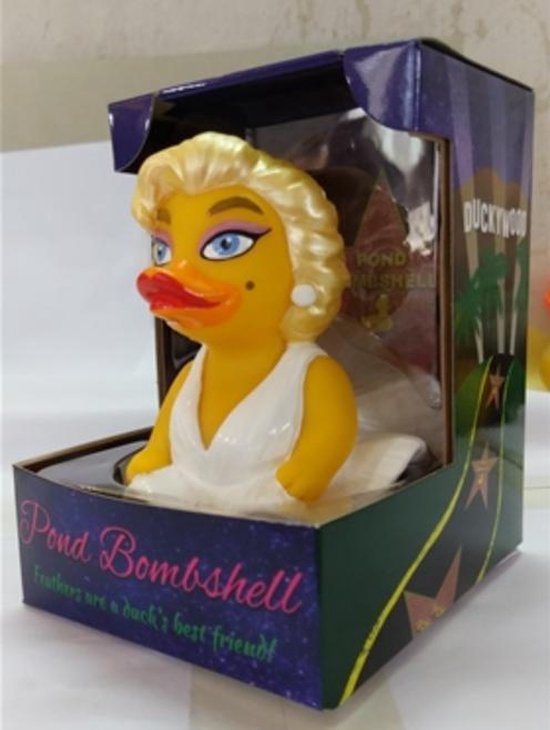 CelebriDucks Pond Bombshell CelebriDuck Blond Rubber Duck Marilyn MONROE Nieuw model 2017  11cm  bekendste badeendjes merk uit de USA van CelebriDucks