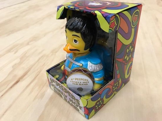 CELEBRIDUCKS "SGT PEEPERS LONELY HOT TUB BAND'  50Y CELEBRATION ALBUM     Badeendje 11 cm Bekendste badeendjes merk uit USA van CelebriDucks