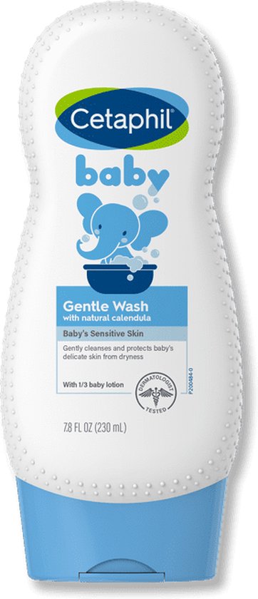 Cetaphil Baby - Gentle Wash & Shampoo with Organic Calendula - Voor baby gevoelige huid - 230 ml van Cetaphil