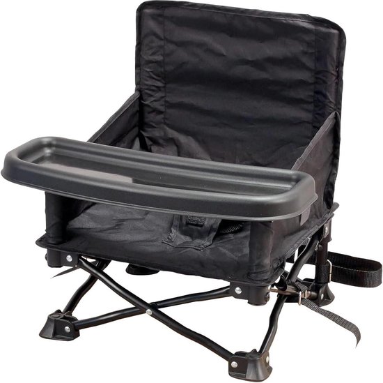 Chaizounette 2-in-1 babyzitverhoger met draagtas en draagbaar - snel inklapbaar compact in zwart van Safety 1st.