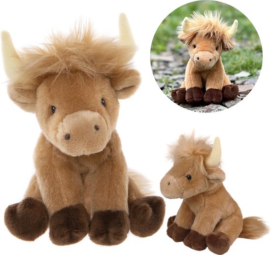 Charlie Bears Koe mascotte, uit de Cuddle Cubs serie, klein pluche ideaal voor baby's, 13 centimeter van Charlie Bears