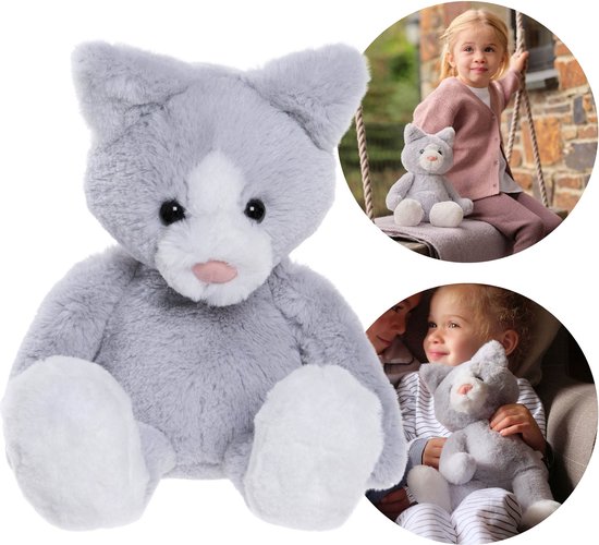 Charlie Bears Mascotte, Puddy de kat, uit de Bear&Me serie, een unieke knuffel voor kinderen, 29 centimeter van Charlie Bears