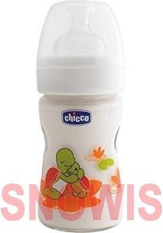 Chicco 150ml Nature Glas zuigfles - Siliconen van Chicco