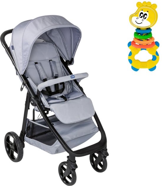 Chicco bundel - Buggy Multiride - Light Grey & Rammelaar - Multi-Activiteitsratel - Gilby de Giraffe van Chicco