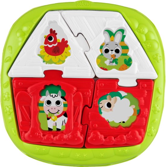 Chicco - Kinderpuzzel - 2-in-1 Huispuzzel van Chicco