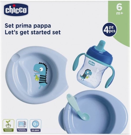 Chicco Let's Get Started 6m+ Blue Set 3 Pieces 2019 van Chicco