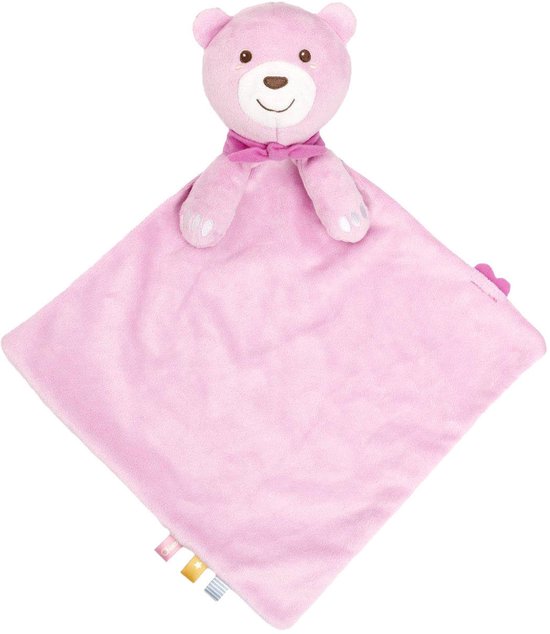 Chicco Maxi Doudou Knuffeldoekje met Muziek - Groot Knuffeldoek 47 x 40 cm - Zacht Velours - Machine Wasbaar - Roze (0M+)