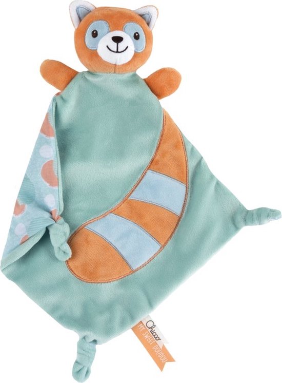 Chicco - My Sweet Doudou Rode Panda - Knuffeldoekje - Mintgroen van Chicco