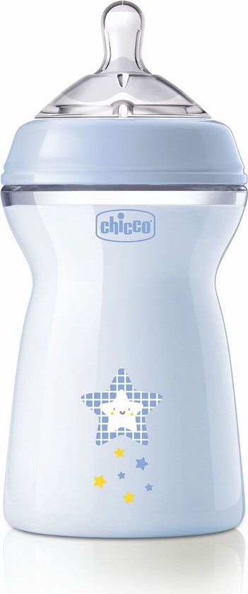 Chicco NaturalFeeling Fast Flow Fles Blauw 330ml 6m+ van Chicco