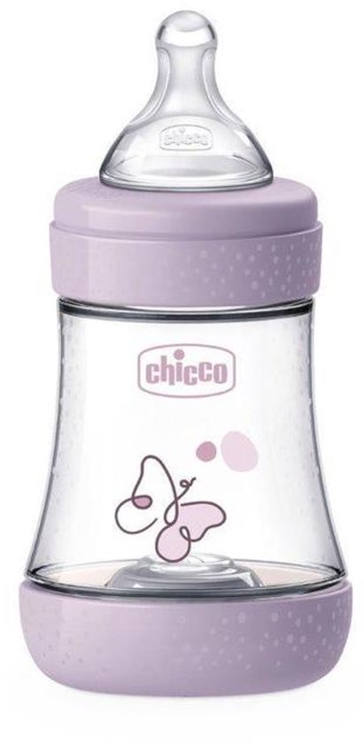 Chicco Perfect5 babyfles 150ml siliconen speen - Anti-koliekfles