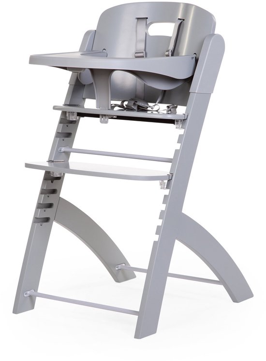 Childhome Evosit - Kinderstoel - Babystoel - Meegroeistoel + Eettablet - Stone Grey
