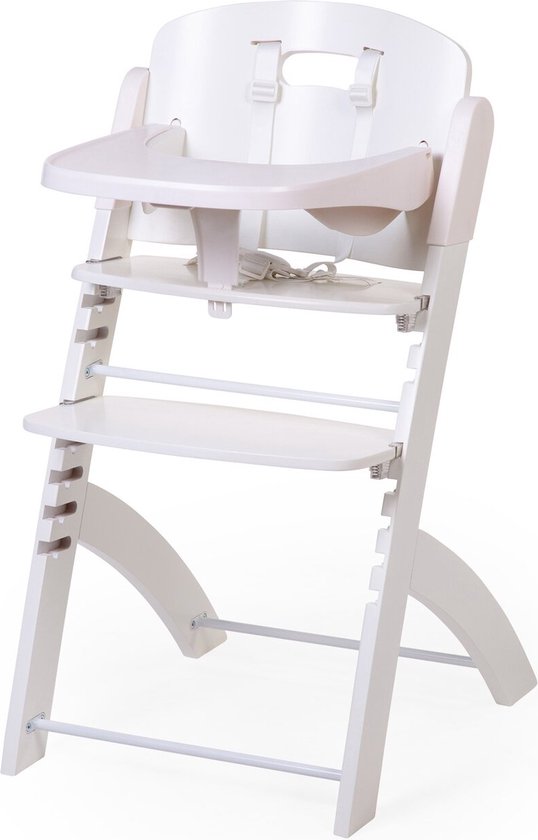 Childhome Evosit - Kinderstoel - Meegroeistoel + Eettablet - Wit van Childhome