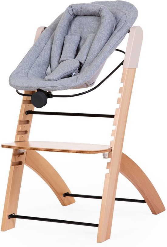 Childhome Evosit - Newborn zitje voor kinderstoel - Jersey - Zwart van Childhome