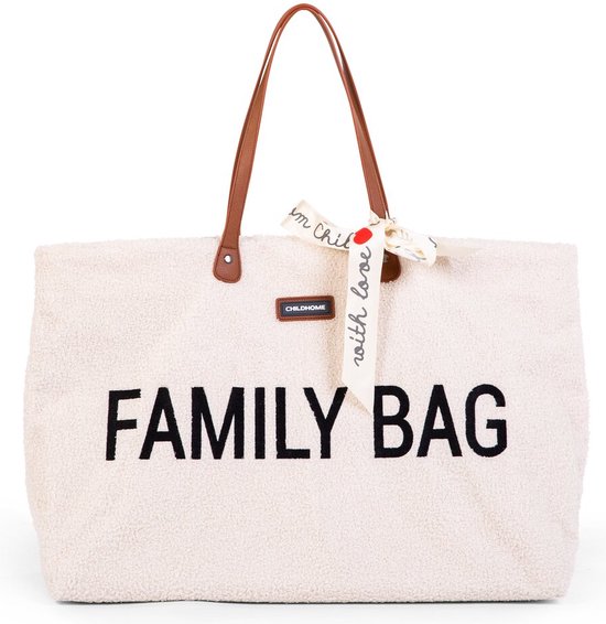 Childhome Family Bag - Luiertas - Teddy Ecru van Childhome