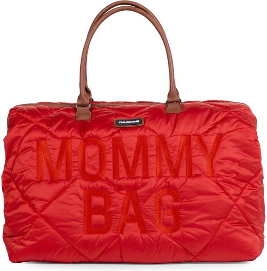 Childhome Mommy Bag ® - Verzorgingstas - Gewatteerd - Rood van Childhome