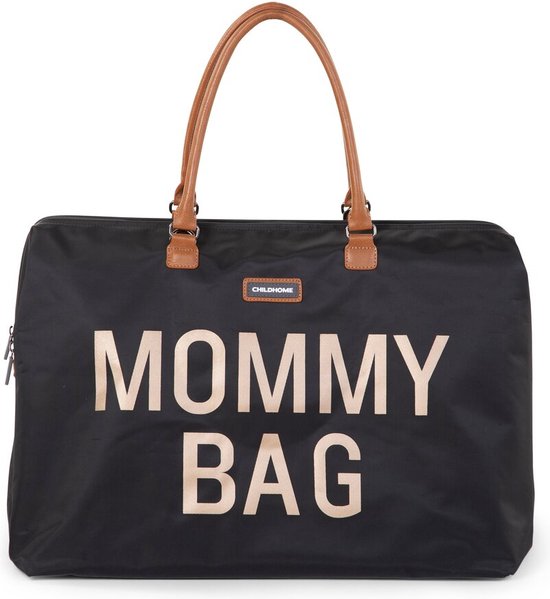 Childhome Mommy Bag ® - Verzorgingstas - Zwart - Goud van Childhome