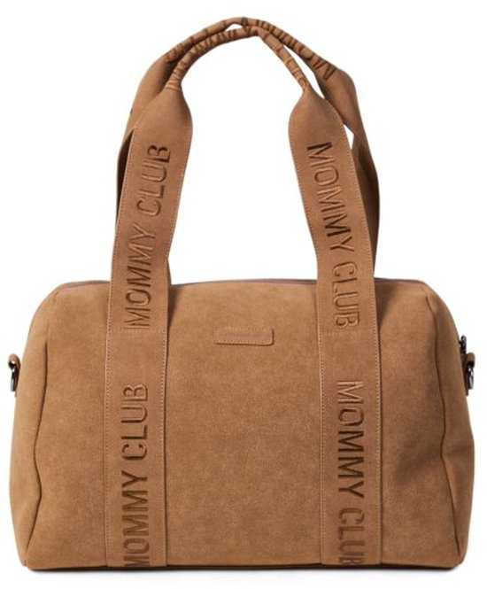 Childhome Verzorgingstas Mommy Club - 38x21x27 cm - Signature Prestige - Hazelnoot - Incl. Matje & Koeltasje van Merkloos